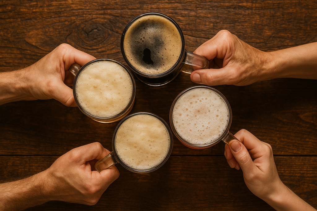 Brindis por el día de la cerveza